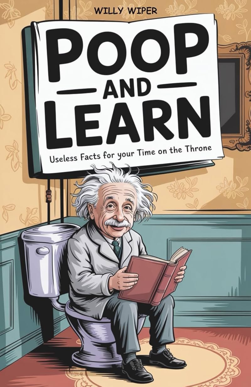 Poop and Learn: Useless Facts for Your Time on the Throne | Funny Toilet Book | Perfect Gag Gift For Curious Minds - Product Image