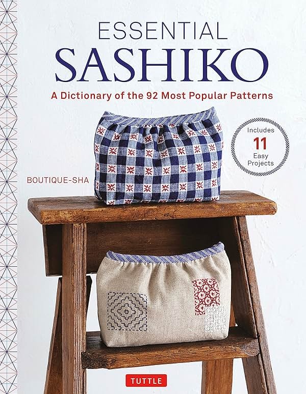 Essential Sashiko: 92 of the Most Popular Patterns (With 11 Projects and Actual Size Templates) - Product Image