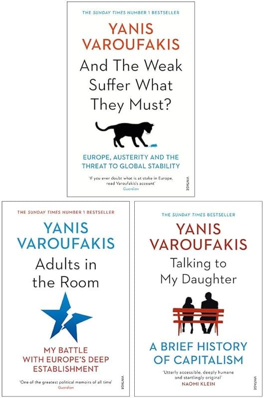 Yanis Varoufakis Collection 3 Books Set (And the Weak Suffer What They Must?, Adults In The Room, Talking to My Daughter) - Product Image
