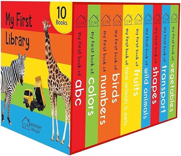 My First Library: Boxset of 10 Board Books for Kids - Product Image