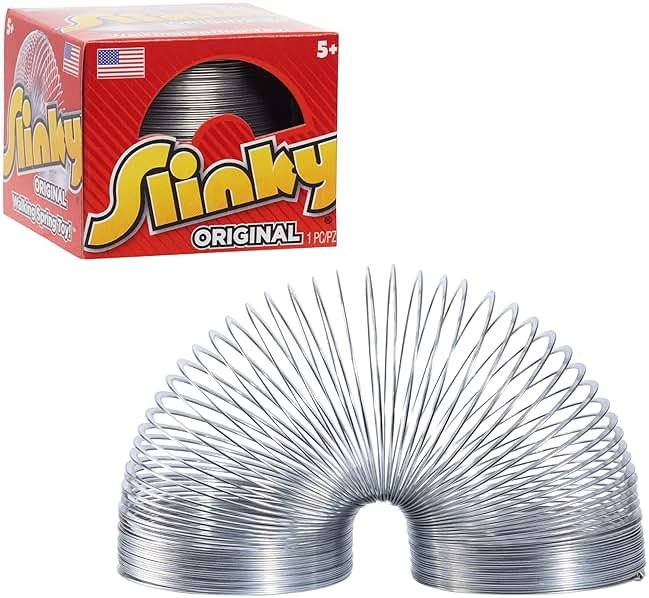 The Original Slinky Walking Spring Toy, 2.75-inch Diameter Metal Slinky, Fidget Toys - Product Image