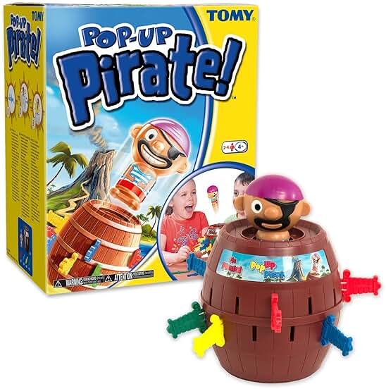 TOMY Pop Up Pirate Board Game - Family and Preschool Kids Games for Family Game Night - Winter Break Activities- Girls and Boys Games - 2-4 Players - Ages 4 Years and Up - Product Image