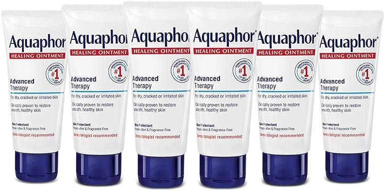 Aquaphor Healing Ointment, Advanced Therapy Healing Ointment for Dry Skin, Skin Protectant for Dry Cracked Skin - 1.75 oz. Tube (Pack of 6) - Product Image