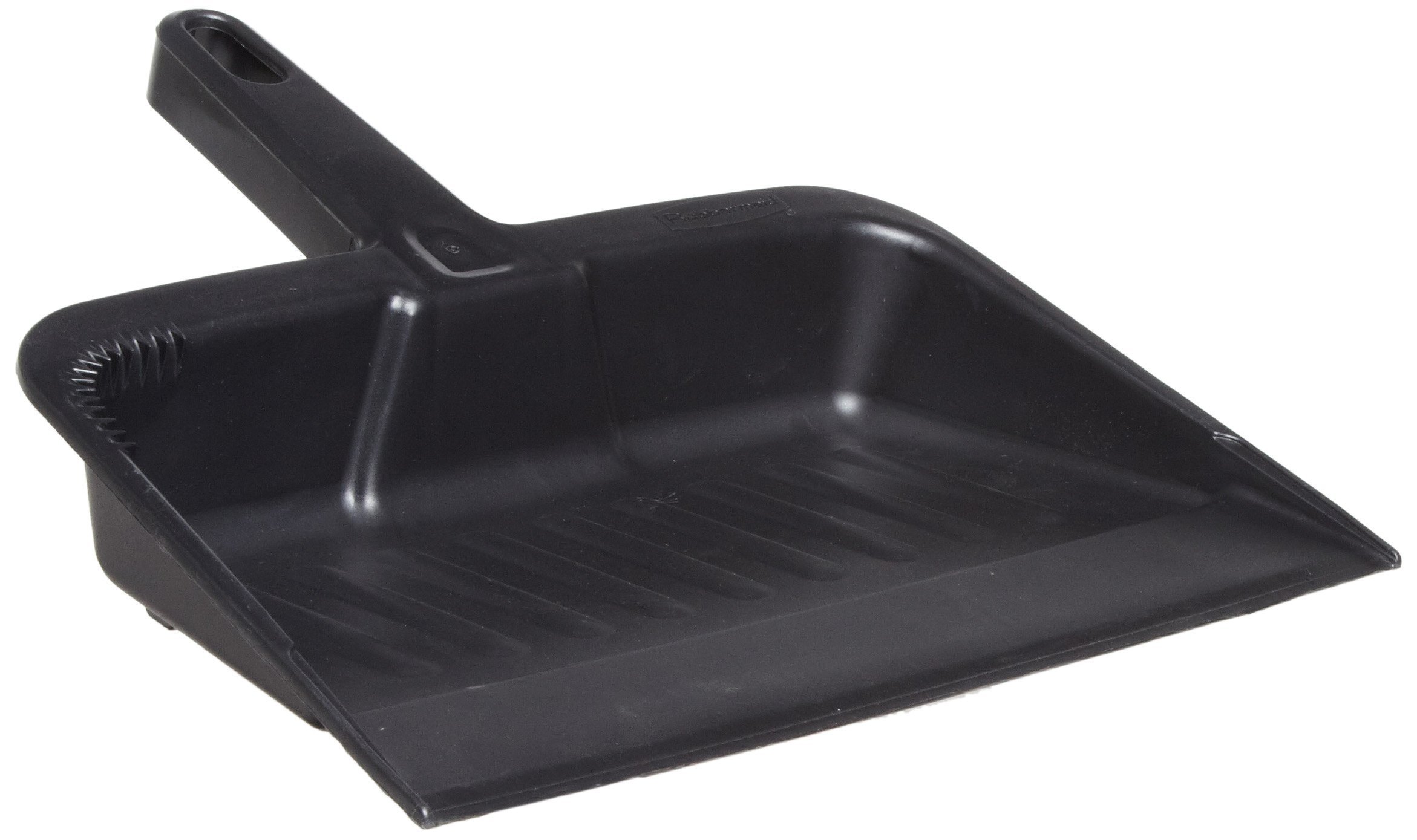 Rubbermaid Commercial Products 12.25, Heavy-Duty Dust Pan, Durable Plastic, Charcoal, Ideal for Industrial/Professional Debris Collection & Home Cleaning - Product Image