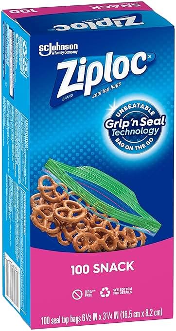 Ziploc Snack Bags, Value Pack, 100-pack - Product Image
