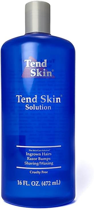 Tend Skin Solution for Unsightly Razor Bumps, Ingrown Hair and Razor Burns, Post Shaving and Waxing Toner for Men and Women, Made in USA, 16 Oz - Product Image