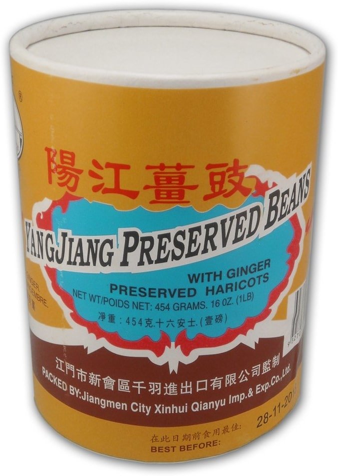 Yang Jiang Preserved Black Beans With Ginger, 1lb. - Product Image
