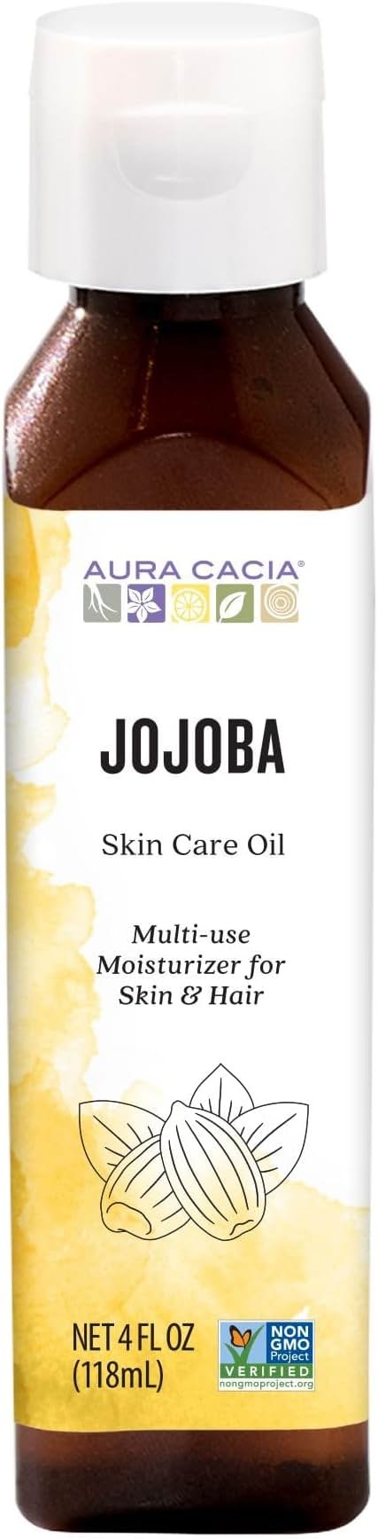 Aura Cacia Natural Skin Care Oil, Balancing Jojoba, 4 Fluid Ounce - Product Image