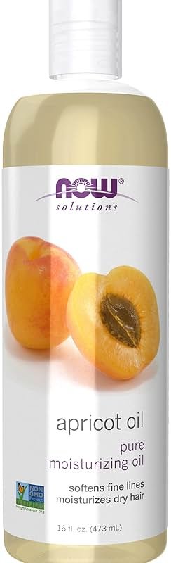 NOW Foods Solutions, Apricot Kernel Oil, Hair Moisturizer, Rejuvenating Skin Oil, Softens Fine Lines, 16-Ounce - Product Image