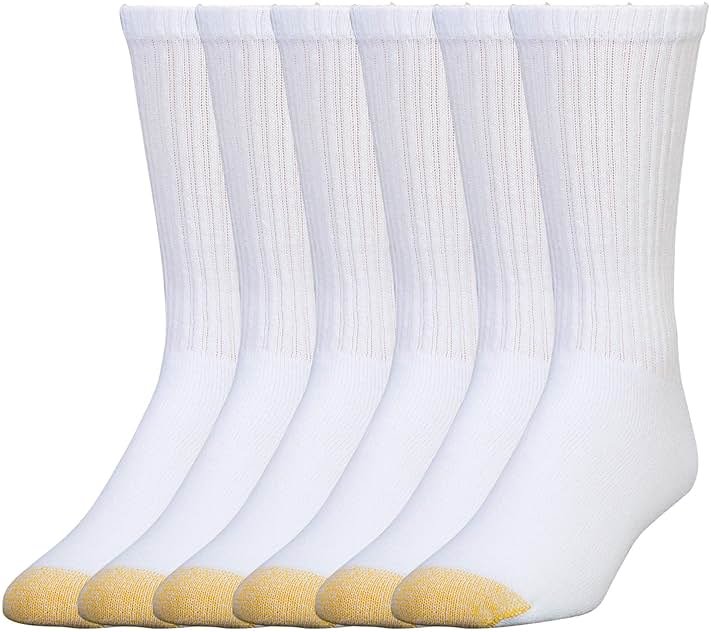 GOLDTOE Men's 656S Cotton Crew Athletic Socks (Multipack) - Product Image