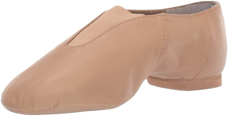 Bloch Dance Jazz Women Shoes Super Jazz Leather with Strong Elastic Slip On, High Durability, Neoprene stretch satin, Rubber Split Sole Leather, Dancing Shoe - Product Image