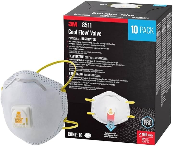 3M Particulate Respirator 8511 N95 with 3M Cool Flow™ Exhalation Valve - Product Image