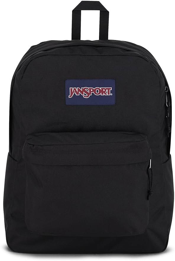 JanSport SuperBreak One Backpacks - Durable, Lightweight Bookbag with 1 Main Compartment, Front Utility Pocket with Built-in Organizer - Premium Backpack, Black - Product Image