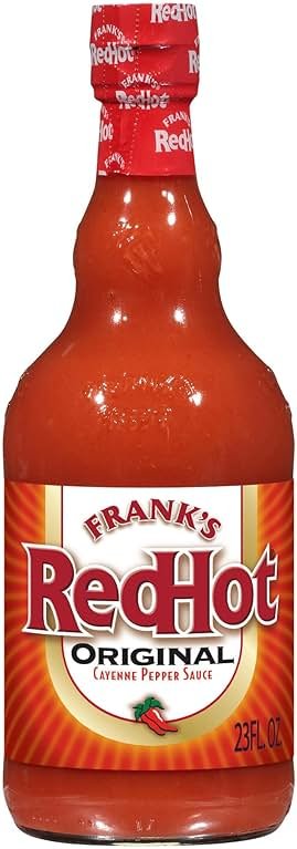 Frank's RedHot Hot Sauce, Original, Made with Cayenne Peppers, Ready-To-Use, Shake or Pour Over Chicken Wings, Sandwiches, Pizza, and More for the Perfect Bend of Flavor and Heat, 23 fl oz - Product Image