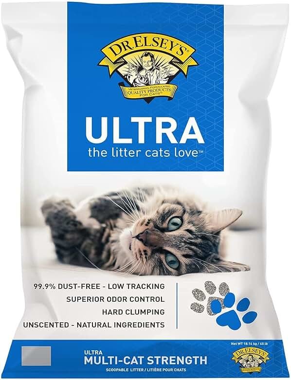 Dr. Elsey's Ultra UnScented Clumping Clay Cat Litter 40 lb. Bag - Product Image