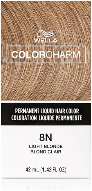 WELLA Color Charm Permanent Liquid Hair Color for Gray Coverage, Natural Light Blonde - Product Image