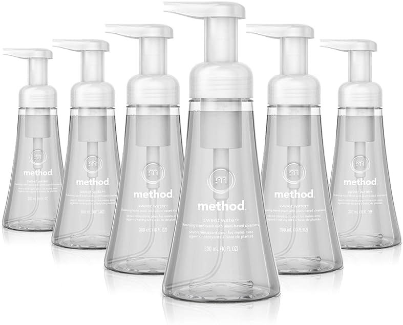 Method Foaming Hand Soap, Sweet Water, Paraben and Phthalate Free, 10 Fl Oz (Pack of 6) - Product Image