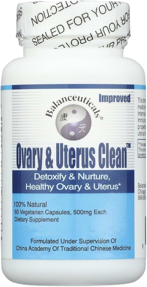 Balanceuticals Ovary & Uterus Clean, 500 mg Dietary Supplement Capsules, 60-Count Bottle - Product Image