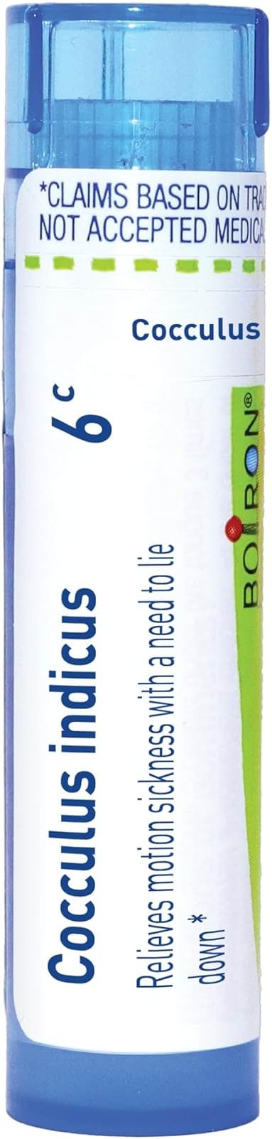 Boiron Cocculus Indicus 6C Homeopathic Medicine for Motion Sickness - 80 Pellets - Product Image
