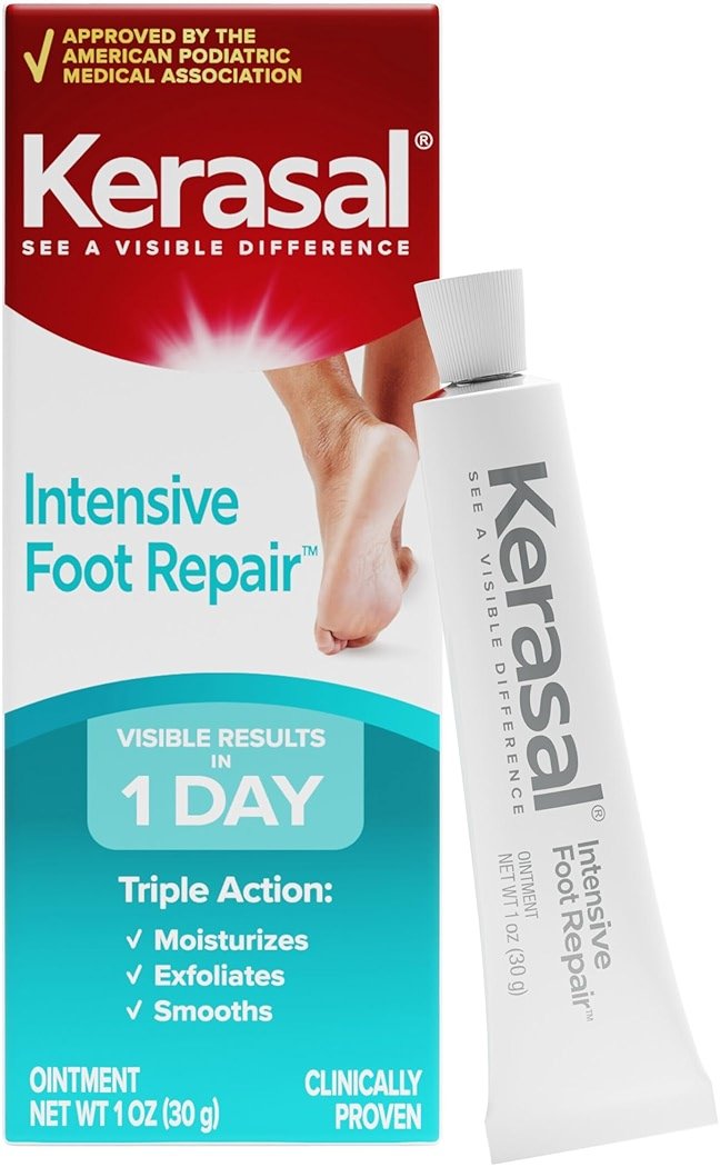 Kerasal Intensive Foot Repair, Skin Healing Ointment for Cracked Heels and Dry Feet, 1 Oz - Product Image
