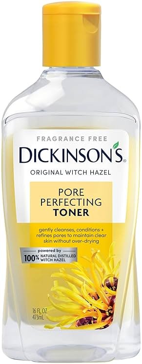 Dickinson's Original Witch Hazel Pore Perfecting Toner | 100% Natural Distilled Witch Hazel | America's #1 Toner | Refines Pores | Removes Impurities & Oil | 16 Fl Oz - Product Image