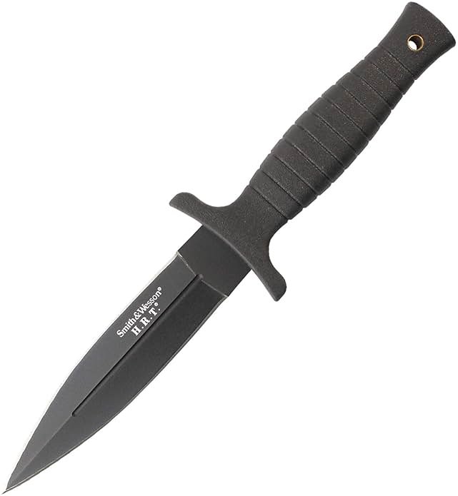 Smith & Wesson 9" H.R.T Double Edged Boot Knife with High Carbon Stainless Steel Blade - Product Image