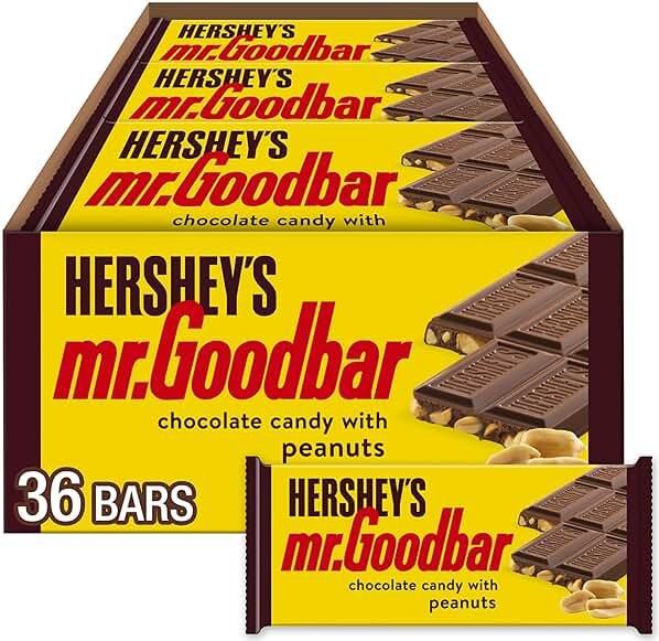 HERSHEY'S MR. GOODBAR Chocolate with Peanuts Candy Bars, 1.75 oz (36 Count) - Product Image
