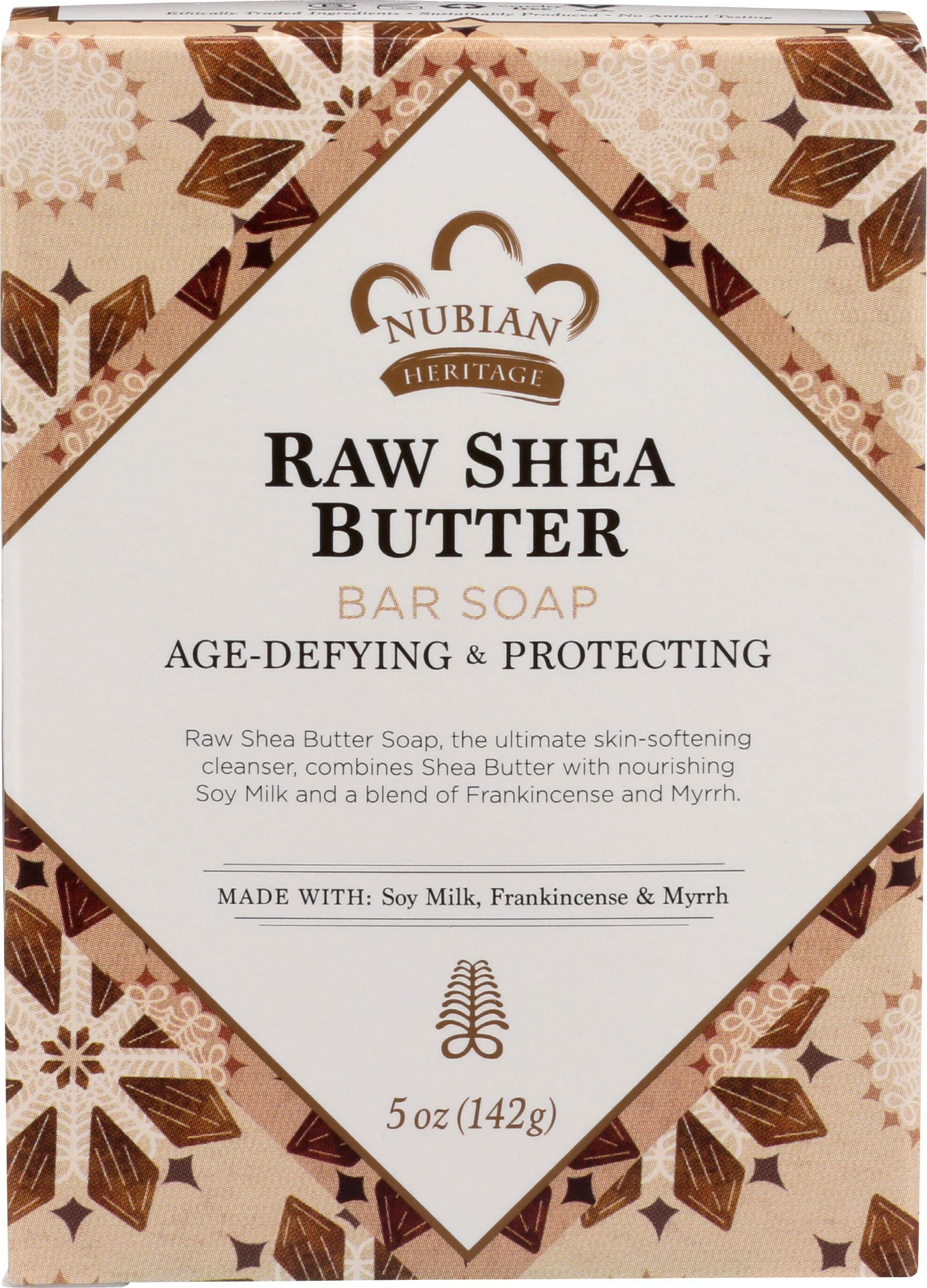 Bar Soap Raw Shea Butter 5 Oz By Nubian Heritage - Product Image