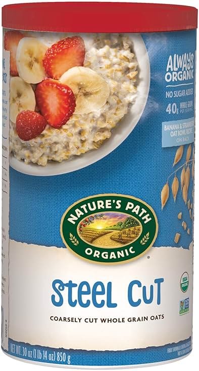 Nature's Path Organic Steel Cut Oats Instant Oatmeal, 30 oz (Pack of 6), Non-GMO - Product Image