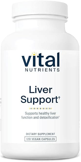 Vital Nutrients Liver Support Milk Thistle and Curcumin - Vegan Supplement - Herbal Combination to Support Healthy Liver Function* - Gluten, Dairy and Soy Free - 120 Capsules - Product Image