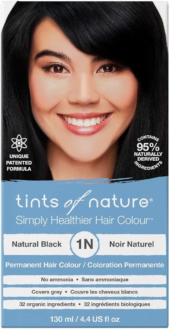 Tints of Nature 1N Natural Black Permanent Hair Dye, Nourishes Hair and Covers Greys, Ammonia-Free, 4.4 fl oz - Product Image
