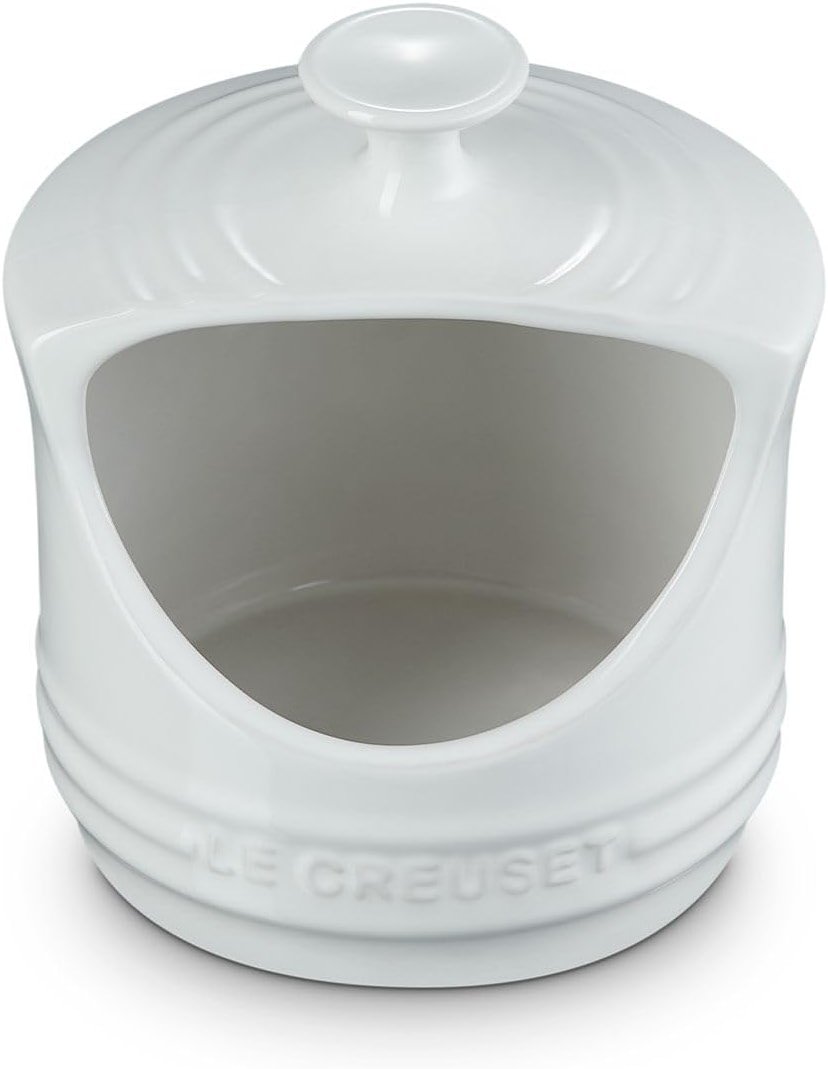 Le Creuset Stoneware Salt Crock, 10 oz., white - Product Image