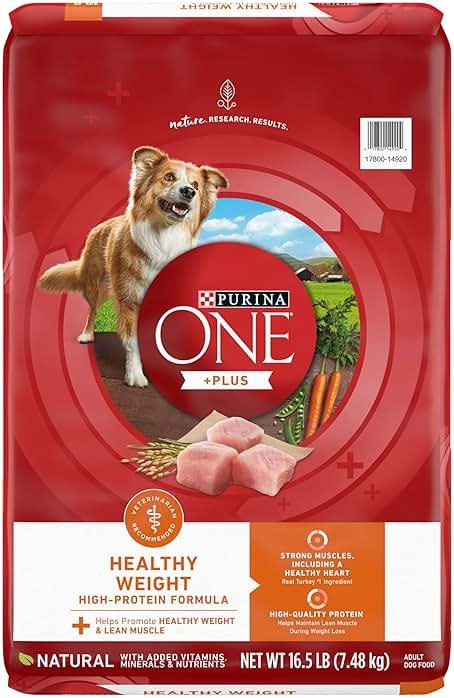 Purina ONE Plus Healthy Weight High-Protein Dog Food Dry Formula - 16.5 lb. Bag - Product Image