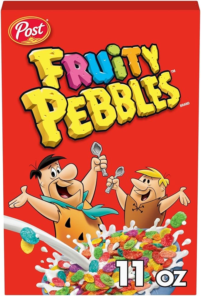 Fruity Pebbles, Breakfast Cereal for Kids, Made with Sweetened Puffed Rice, 11 Ounce - Product Image
