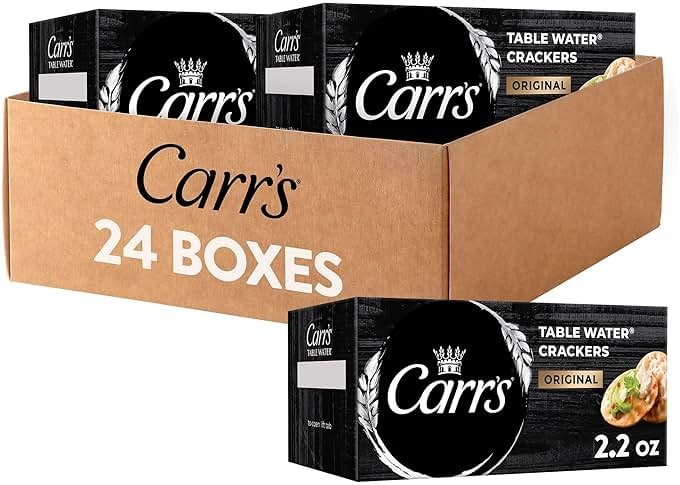 Carr's Table Water Crackers, Original, 2.2oz (24 Count) - Product Image