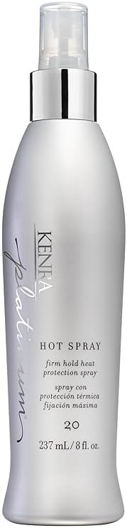 Kenra Platinum Hot Spray 20 | Heat Protection Styler | Long-Lasting, Firm Hold | Adds Vibrant Shine | Humidity & Thermal Protection | Clean Release From Heated Tools | All Hair Types - Product Image