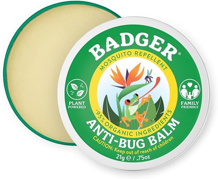 Badger Bug Repellent, Easy to Use Travel Stick, DEET-Free Mosquito Repellent & Insect Protection, Certified Organic Essential Oil Balm - Product Image