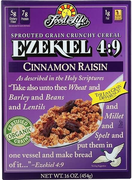 Food For Life, Cereal Ezekiel 49 Cinnamon Raisin Organic, 16 Ounce - Product Image