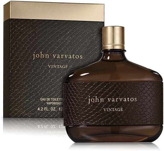 John Varvatos Men's Cologne, Vintage Eau de Toilette EDT Spray, Aromatic Chypre Scent with Notes of Quince Paste, Patchouli & Tobacco Leaf - Product Image