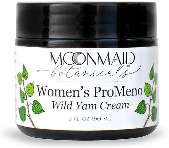 MoonMaid ProMeno Wild Yam Cream for Hormone Balance 2 Oz | Organic Wild Yam Cream for Hormones, Menopause Support, Skin Rejuvenation, Mood Balance, and Improved Sleep | Made in USA - Product Image