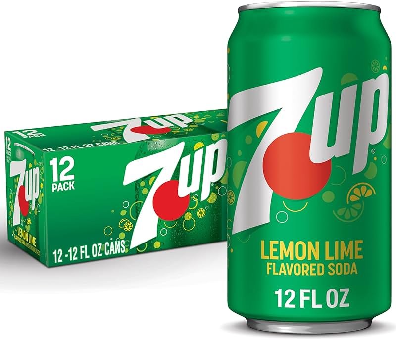 7UP Lemon Lime Soda, 12 fl oz cans, 12 pack - Product Image