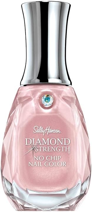 Sally Hansen Diamond Strength, Champagne Toast, Nail Growth, Protective Layer, Sheer, Shimmery Pink Nail Polish - Product Image