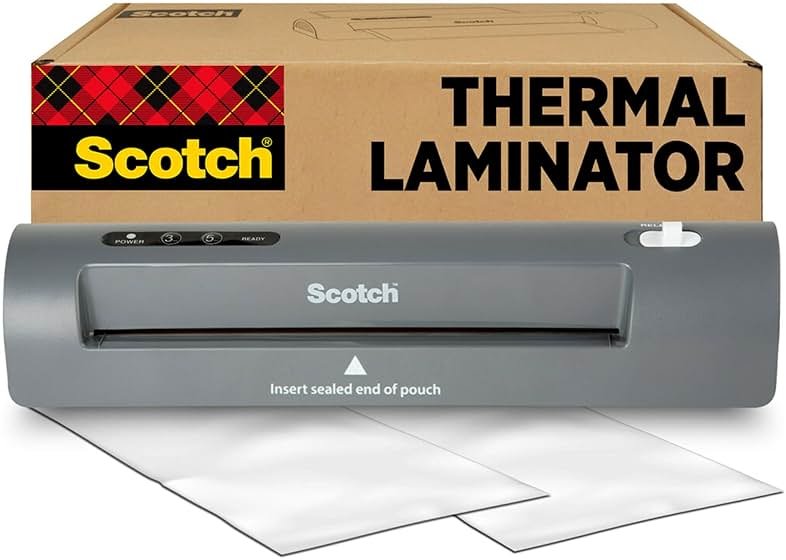 Scotch Thermal Laminator, 2 Roller System for a Professional Finish, Use for Home, Office or School, Suitable for use with Photos (TL901X) - Product Image