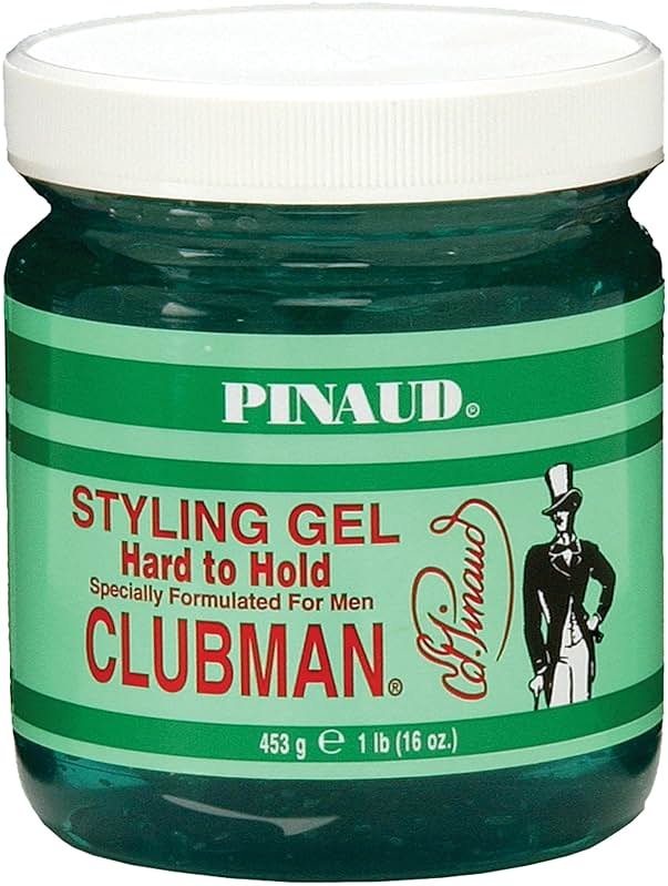 Clubman Pinaud Hair Styling Gel - Hard to Hold & High Shine Hair Gel for Men, Alcohol-Free Formula, Men's Grooming, 16 oz - Product Image