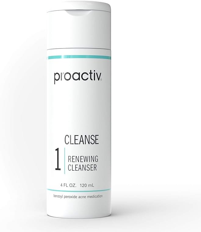 Proactiv Acne Cleanser - Benzoyl Peroxide Face Wash and Acne Treatment - Daily Facial Cleanser and Hyularonic Acid Moisturizer with Exfoliating Beads - 60 Day Supply, 4 Fl Oz - Product Image