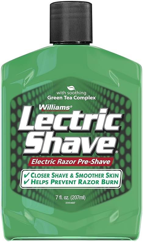 Williams Lectric Shave, Electric Razor Pre-Shave, 7 Ounce - Product Image