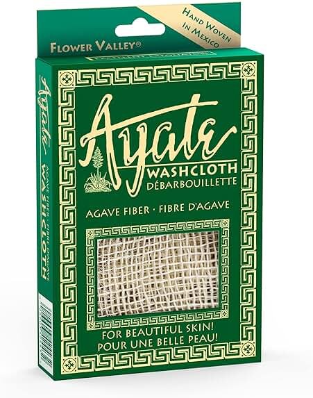 Ayate Washcloth, Face & Body Exfoliating Wash Cloth for Shower, Body Loofah Alternative, Scrub Towel, Resists Mold, Made from Agave Fiber - Product Image