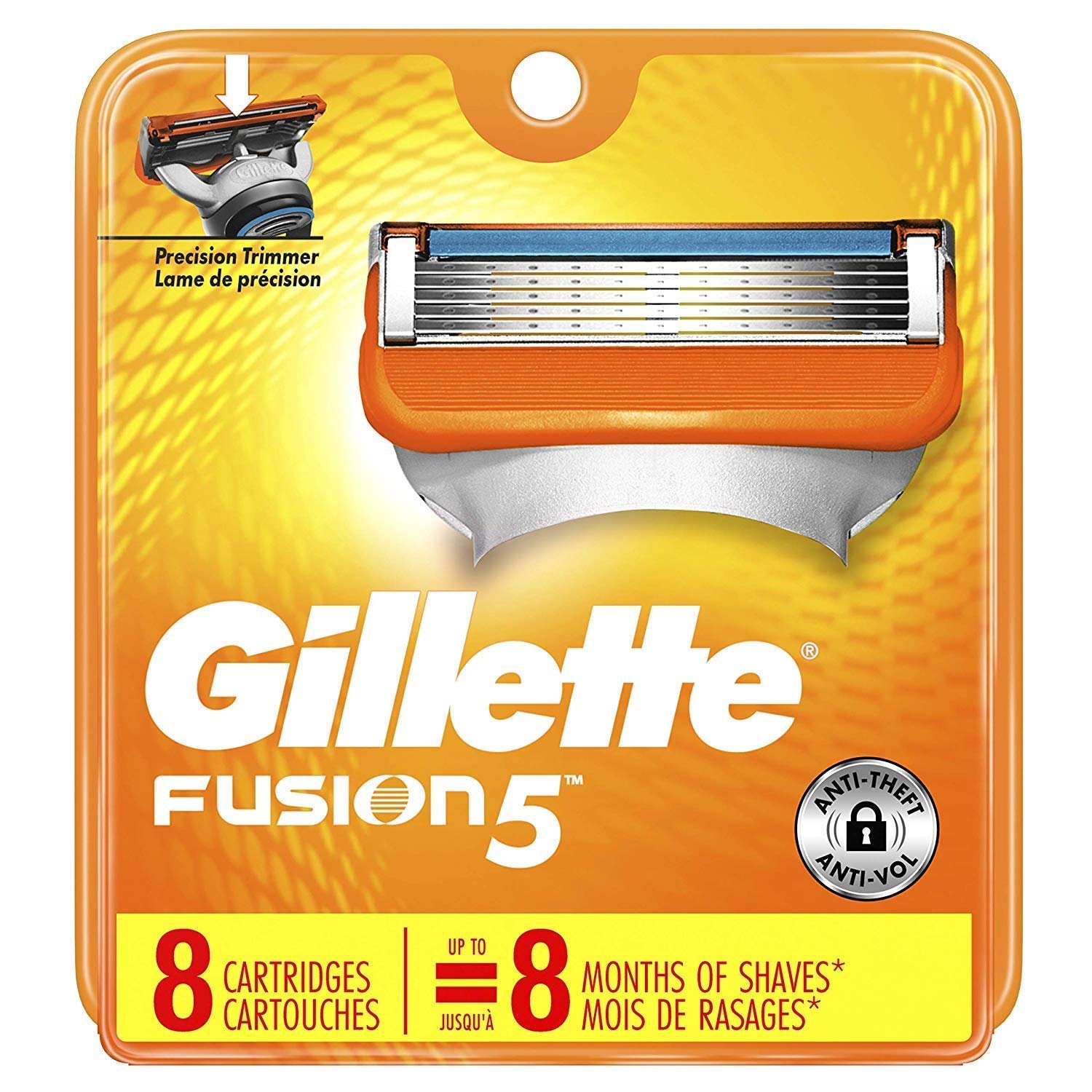 Gillette Fusion 5 Power Cartridges 8 ea - Product Image
