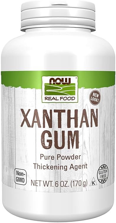 NOW Foods, Xanthan Gum Pure Powder, Kosher and Gluten-Free Natural Thickener, 6-Ounce - Product Image