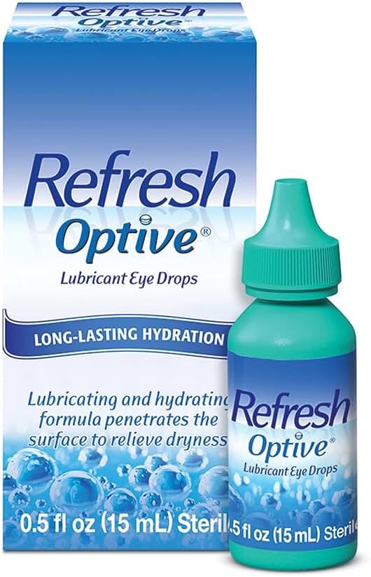 REFRESH OPTIVE Lubricant Eye Drops Artificial Tears, 0.5 fl oz (15 mL) - Product Image